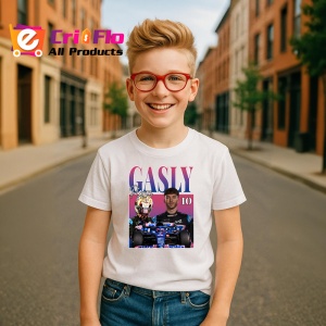Tricou Pierre Gasly Alpin Portret Si Masina Albastra Formula 1, Copii | Dama | Barbat - Img 7