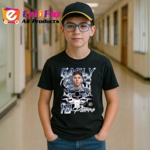 Tricou Pierre Gasly Portret Masina Formula 1 Alfatouri, Copii | Dama | Barbat - Img 5