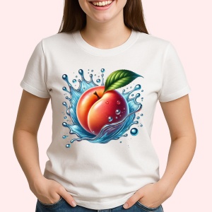 Tricou Piersica si stropi racoritori, Fructe, Copii | Dama - Img 2