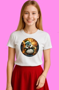 Tricou Pinguin Cu Fes Verde, din bumbac 100% Copii | Dama | Barbat