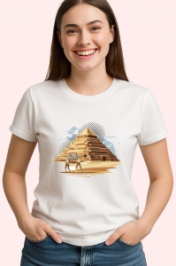Tricou Piramida Camila Egipt Desen, Copii | Dama | Barbat - Img 4