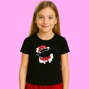 Tricou Pisica De Craciun, din bumbac 100% Copii | Dama | Barbat - Img 3