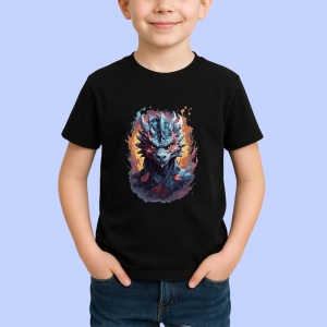 Tricou Pisica razboinica in stil cyberpunk Copii | Dama | Barbat, culoare negru - Img 4
