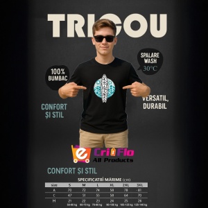 Tricou Placa Surf Valuri Geometrie, Copii | Dama | Barbat, culoare negru - Img 5