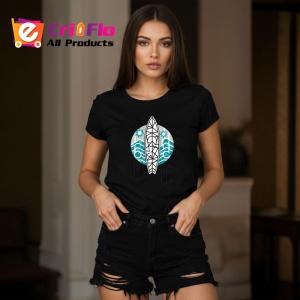 Tricou Placa Surf Valuri Geometrie, Copii | Dama | Barbat, culoare negru - Img 10