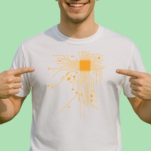 Tricou Pocesor integrat Automat - Copii | Dama | Barbat - Img 2