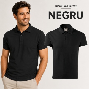 Tricou Polo Bărbat din Bumbac 100%, tip Tommy Casual, Regular Fit, Mărimi S - 3XL, 12 Culori - Img 19