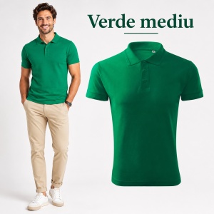 Tricou Polo Bărbat Malfini F03 Pique Polo Free, Stil Tip Tommy, 65% Bumbac, 200 g/m², Guler Polo, Label Free, 14 Culori, Mărimi S–3XL - Img 23