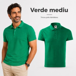 Tricou Polo Bărbați Malfini Cotton 212, 100% Bumbac, 170 g/m², Guler Polo, 16 Culori, Mărimi S-3XL - Img 25