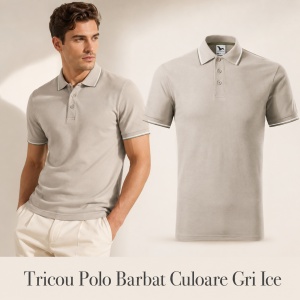 Tricou polo bărbați Malfini Premium, model Focus 232, material plăcut și rezistent, 65% bumbac, 35% poliester, ideal casual și office - Img 14