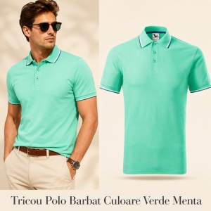 Tricou polo bărbați Malfini Premium, model Focus 232, material plăcut și rezistent, 65% bumbac, 35% poliester, ideal casual și office - Img 23
