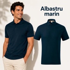 Tricou Polo Bărbați Malfini Prime GOTS 234, 100% Bumbac Organic, 200 g/m², Mărimi S 3XL, 9 Culori - Img 12