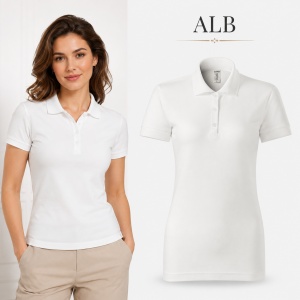 Tricou Polo Damă Joy P22 – 65% Bumbac, 170 g/m², Croială Cambrată, Etichetă Detașabilă - Img 17