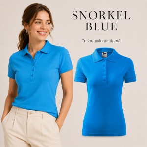Tricou Polo Damă Malfini 210 Pique, Croială Cambrată, 200 g/m², Mărimi XS–3XL,65% Bumbac, 36 Culori - Img 23