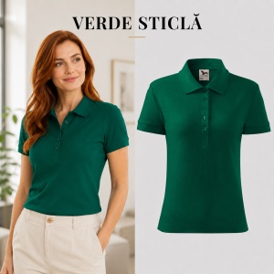 Tricou Polo Damă Malfini 213 Cotton, 100% Bumbac, 170 g/m², Guler Raiat, 5 Nasturi, Croială Cambrată, 17 Culori, XS–2XL - Img 16