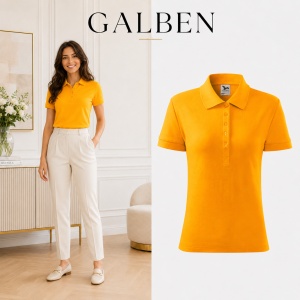 Tricou Polo Damă Malfini Cotton, 100% Bumbac, Croială Cambrată, Guler Polo Raiat, 5 Nasturi, 17 Culori, Mărimi XS–2XL - Img 16