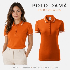 Tricou Polo Damă Malfini Urban 220 – 19 Culori, XS–2XL - Img 24