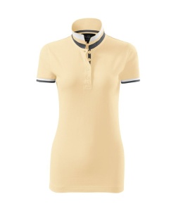 Tricou polo pentru femei de culoare vanilie