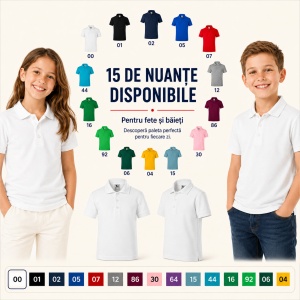 Tricou Polo pentru Băieți 222 - Img 9
