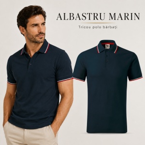 Tricou Polo Pique Bărbați Malfini Focus, 14 Culori Disponibile, 65% Bumbac, 180 g/m², Guler tip tommy cu Dungi Contrastante, Mărimi S 3XL - Img 13