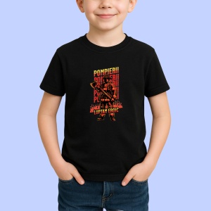 Tricou Pompierii Lupam Eroic Negru, Copii | Dama | Barbat