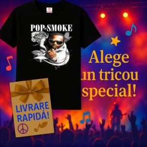 Tricou Pop Smoke, muzica POP, Dama | Barbat | Copii, Culoare Negru - Img 11