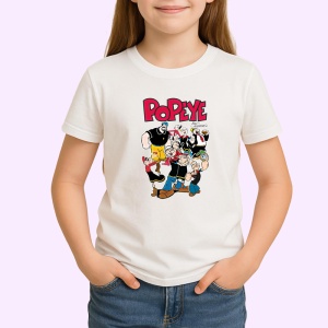 Tricou popeye marinarul puternic care iubeste spanacul, Copii | Dama | Barbat - Img 3