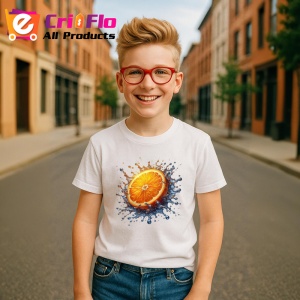 Tricou Portocala si explozie de culoare, Fructe, Copii | Dama - Img 5