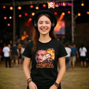 Tricou Post Malone - Flames Style, muzica RAP, Dama | Barbat | Copii, Culoare Negru - Img 5