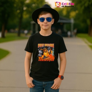 Tricou Post Malone - Rockstar Orange, muzica Hip-Hop / Rap, Dama | Barbat | Copii, Culoare Negru - Img 6