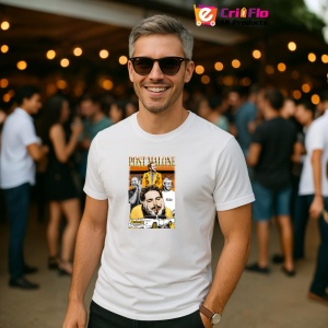Tricou Post Malone - Yellow Mood, muzica POP, Dama | Barbat | Copii
