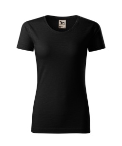 Tricou premium dama din bumbac organic de culoare negru