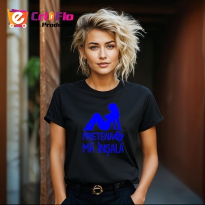 Tricou prietena ta ma insala mesaj ironic, Copii | Dama | Barbat , tricou negru - Img 4