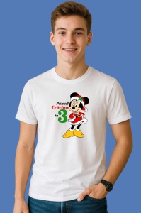 Tricou Primul Craciun In 3, din bumbac 100% Copii | Dama | Barbat