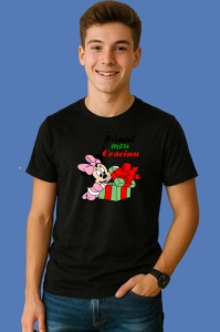 Tricou Primul Meu Craciun Minnie, din bumbac 100% Copii | Dama | Barbat - Img 2