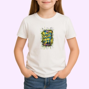 Tricou Reality Called Hung Up Telefon, Copii | Dama | Barbat - Img 3