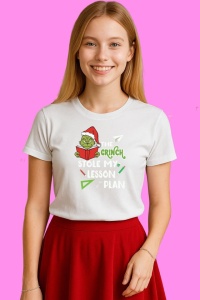 Tricou Retro Grinch Stink Stank Stunk, din bumbac 100%, tricou alb, Copii | Dama | Barbat - Img 4