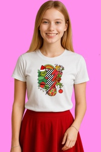 Tricou Retro Lighting Bolt Christmas The Grinch Graphic, din bumbac 100%, tricou alb, Copii | Dama | Barbat - Img 2