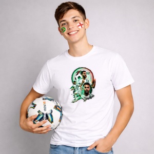 Tricou Riyad Mahrez World Cup Fifa 2026 V3, din bumbac 100%, tricou alb, Copii | Dama | Barbat