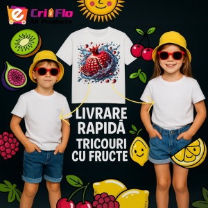 Tricou Rodie in valuri de apa, Fructe, Copii | Dama - Img 6