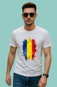 Tricou Romania Steag Splash Art, Copii | Dama | Barbat - Img 2