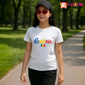 Tricou Romania text 2 |Colectia Tricouri Romania