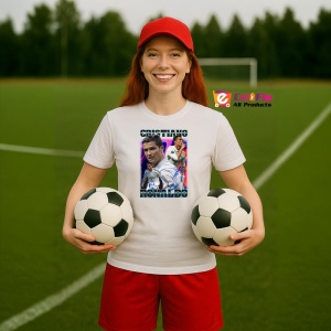 Tricou Ronaldo Real Madrid Celebration Goal - Copii | Dama | Barbat - Img 2