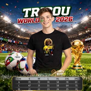 Tricou Ruud Gullit Netherlands World Cup Fifa 2026 V2, din bumbac 100%, tricou negru, Copii | Dama | Barbat - Img 6