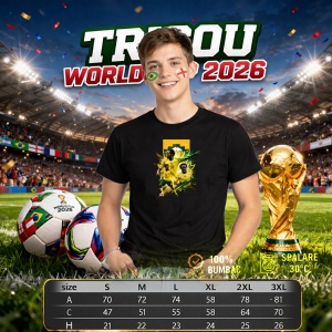 Tricou Sadio Mane Senegal World Cup Fifa 2026 V3, din bumbac 100%, tricou negru, Copii | Dama | Barbat - Img 6