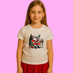 Tricou Santa Dabbing Christmas, din bumbac 100%, tricou alb, Copii | Dama | Barbat - Img 3