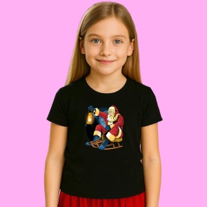 Tricou Santa With Lantern, din bumbac 100% Copii | Dama | Barbat - Img 3