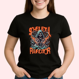 Tricou Scheletul raufacator Negru, Copii | Dama | Barbat - Img 3