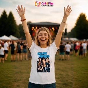 Tricou Shawn Mendes - Portrait Collage, muzica Pop, Dama | Barbat | Copii - Img 7