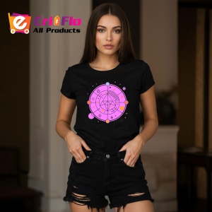 Tricou Simbol Geometric Roz Abstract Esoteric, Copii | Dama | Barbat, culoare negru - Img 10